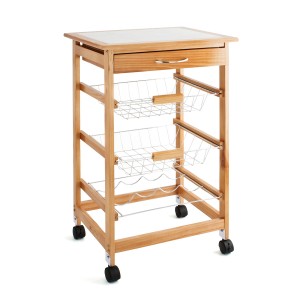 Mehrzweckwagen Quid Garbo Braun Holz 47 x 37 x 76 cm