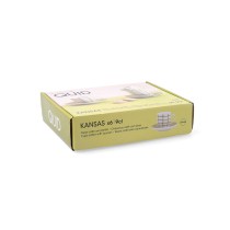 Tasse avec sous-tasse Quid Kansas Vert Céramique 90 ml (6 Unités)