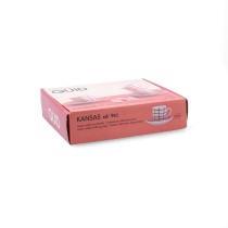 Tasse avec sous-tasse Quid Kansas Rouge Céramique 90 ml (6 Unités)