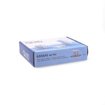 Cup with Plate Quid Kansas Blue Ceramic 90 ml (6 Units)