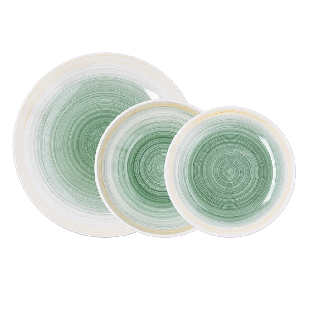Assiettes Quid Velvet Vert Céramique 18 Pièces