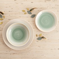 Tableware Quid Velvet Green Ceramic 18 Pieces