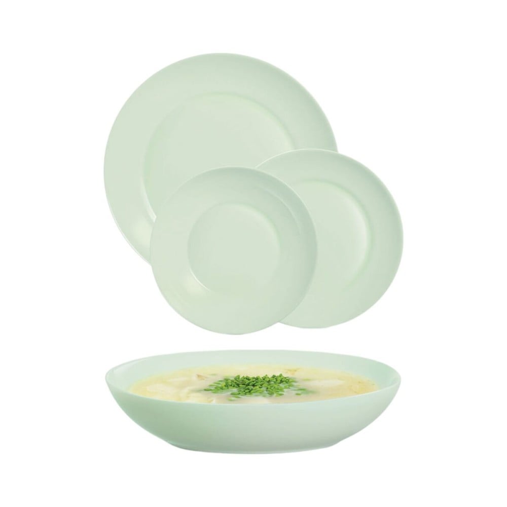 Geschirr Luminarc Apy Paradise Verde grün Glas 18 Stücke