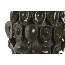Vase Home ESPRIT Green Ceramic Stoneware Avocado Tropical 25 x 25 x 30 cm