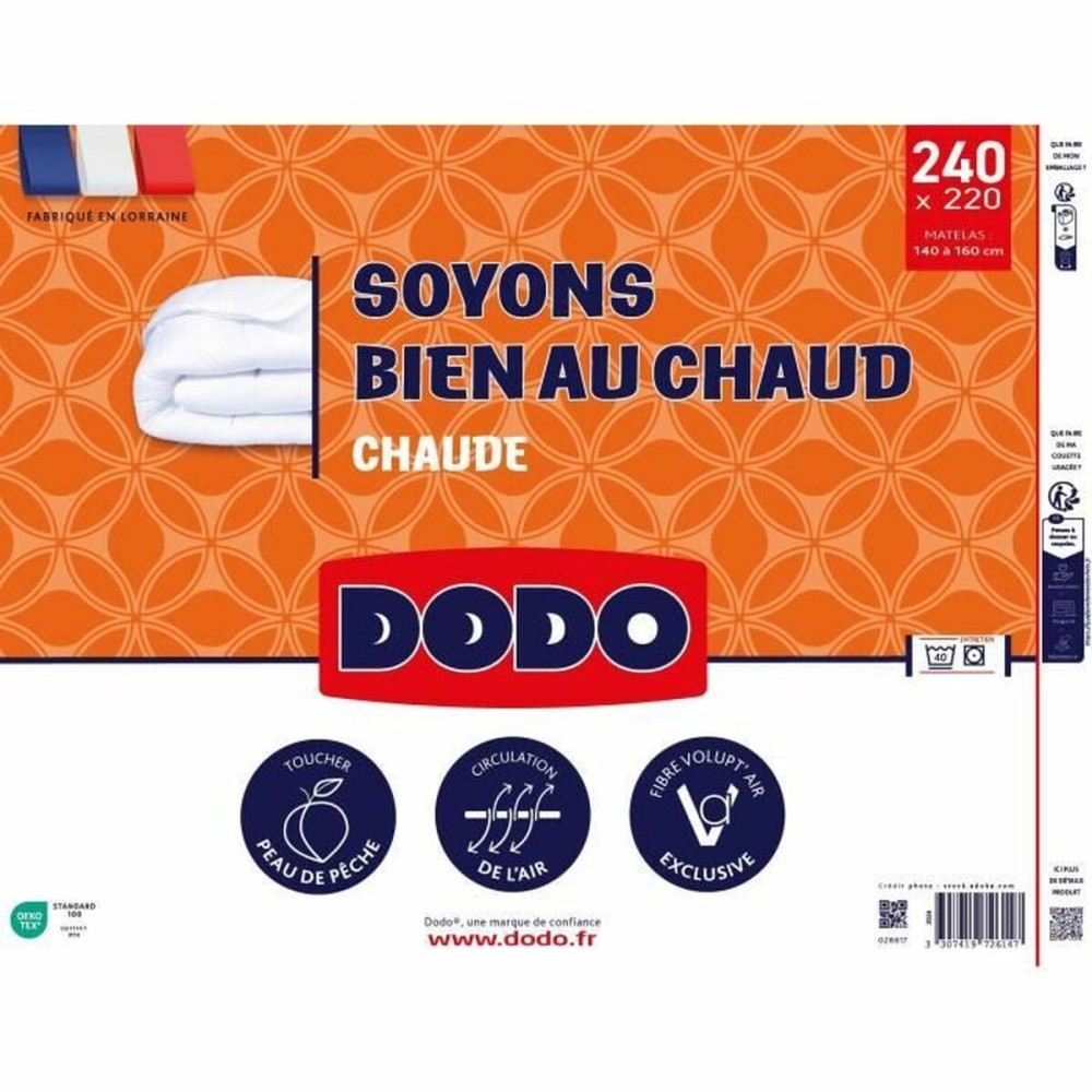 Couette légère DODO Blanc 220 x 240 cm 400 g /m²