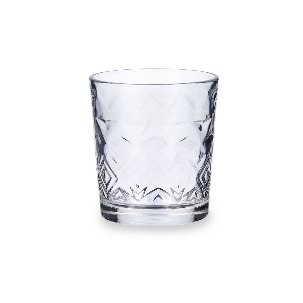 Verre d'eau Quid Rombos Transparent verre 260 ml (6 Unités)