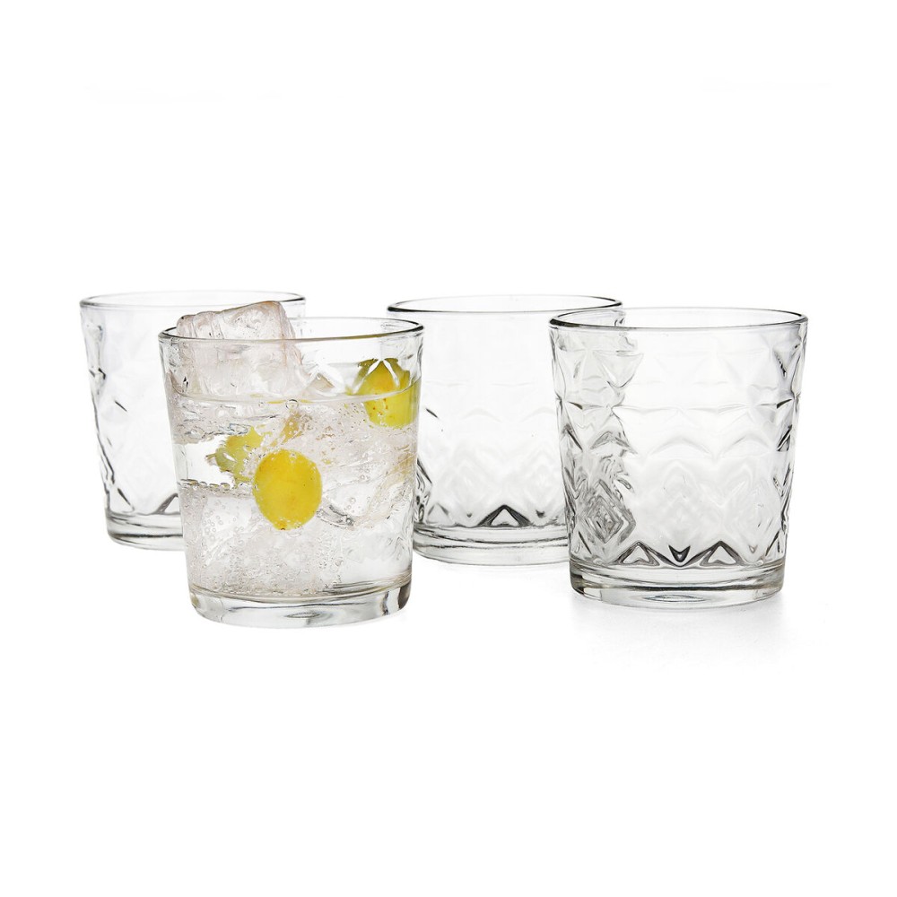 Verre d'eau Quid Rombos Transparent verre 260 ml (6 Unités)
