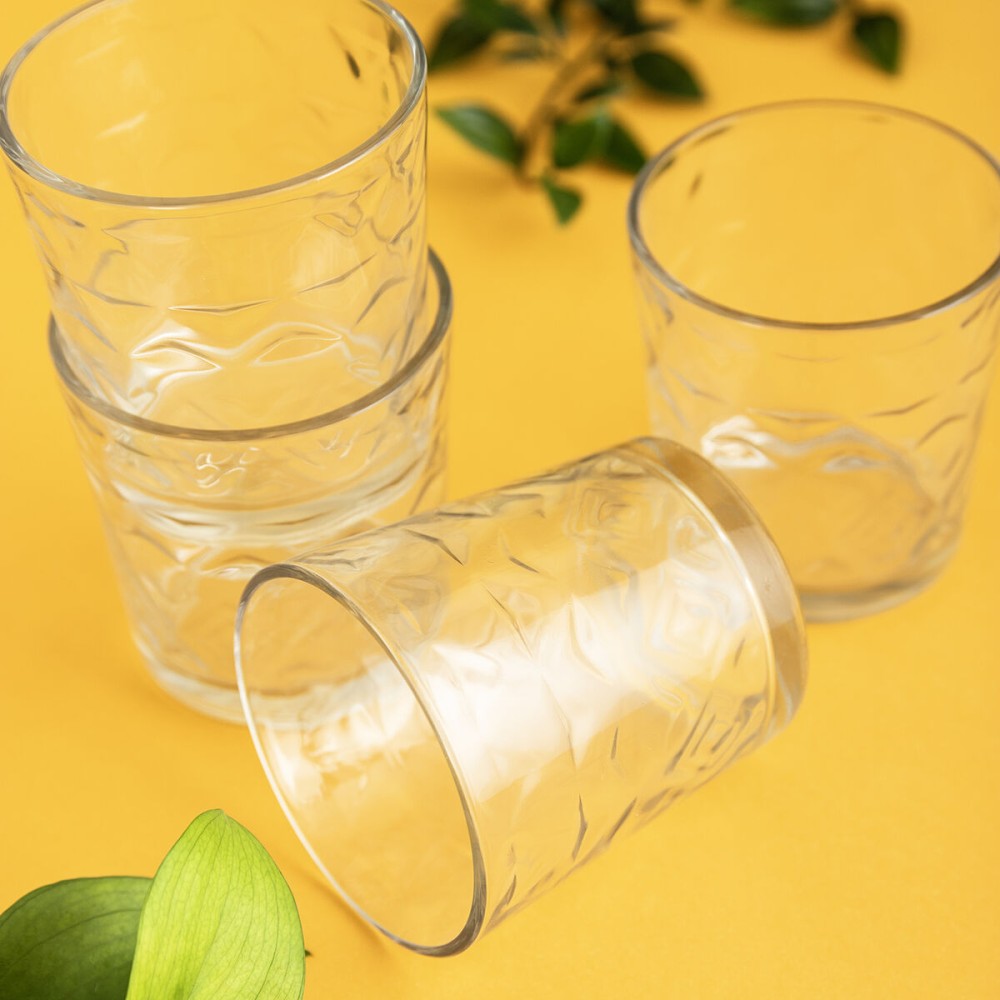 Verre d'eau Quid Rombos Transparent verre 260 ml (6 Unités)
