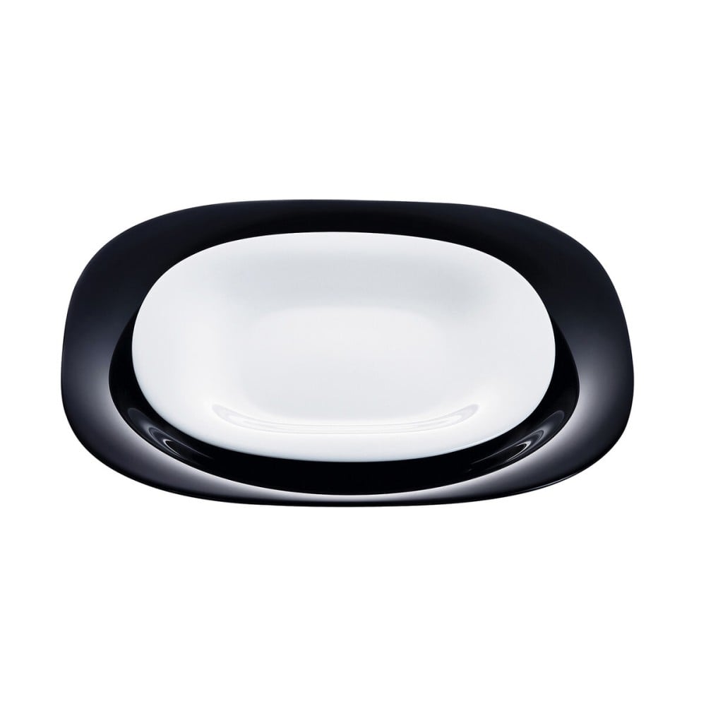 Assiettes Luminarc Carine N&b Blanc Noir verre 19 Pièces
