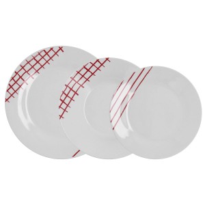 Tableware Quid Kansas Red Ceramic 18 Pieces