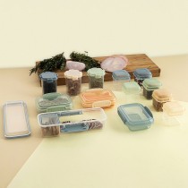 Set of Stackable Hermetically-sealed Kitchen Containers Quid Minimal 11,5 x 8 x 5 cm 3 Pieces