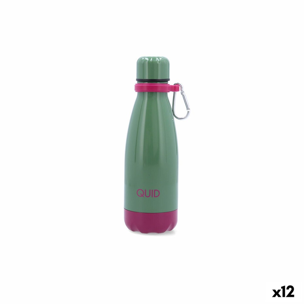 Thermal Bottle Quid Sarao Green 350 ml (12 Units)