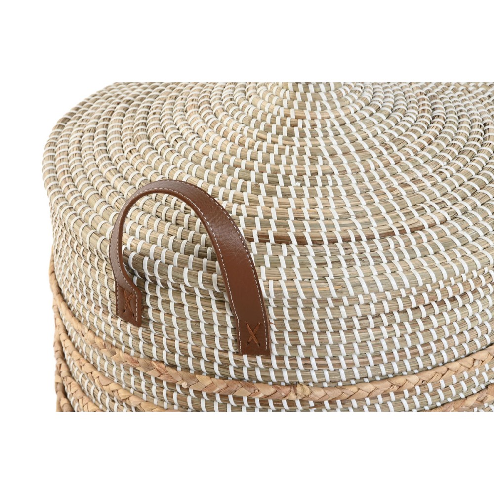 Set de basket Home ESPRIT Marron Naturel Herbier marin (2 Pièces)