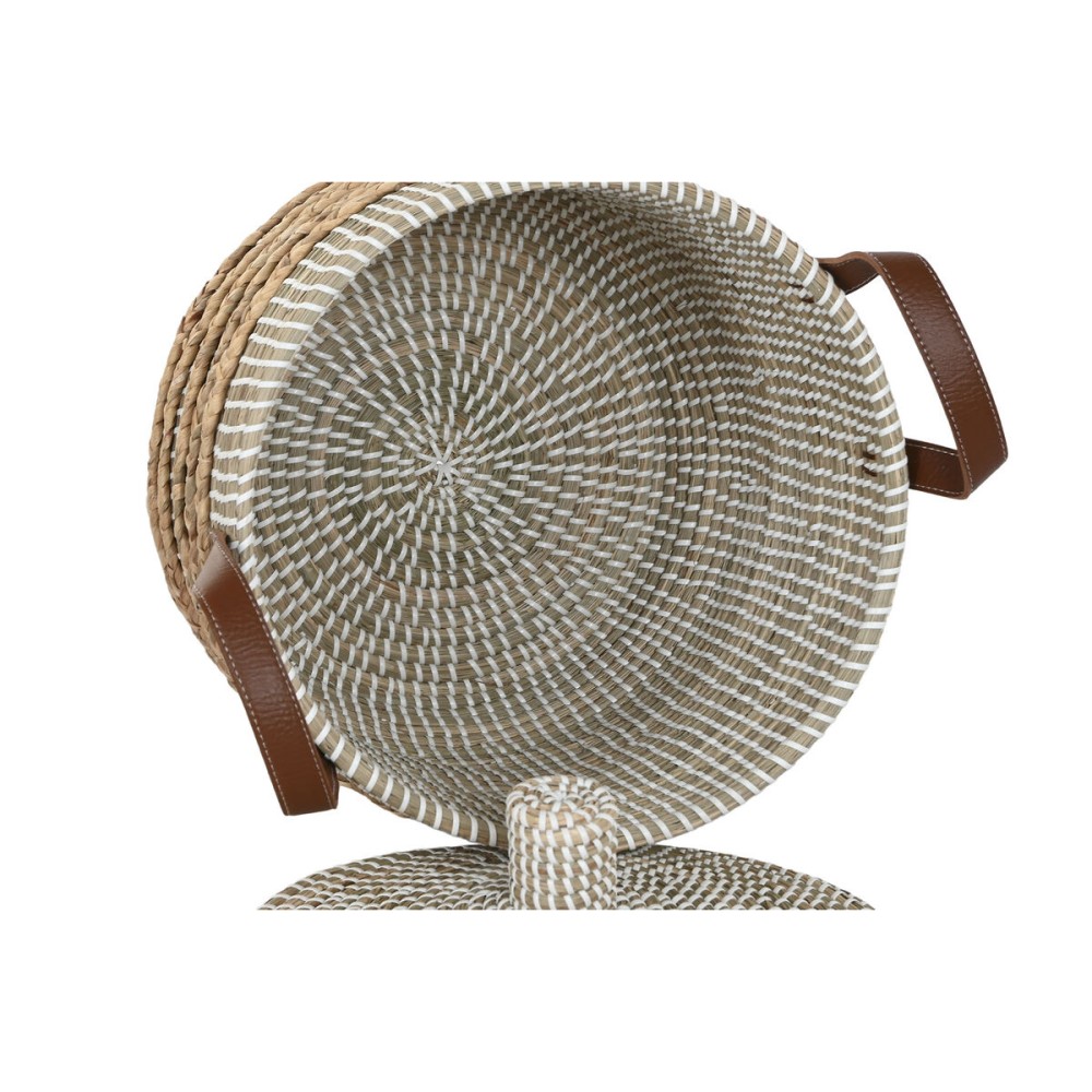 Set de basket Home ESPRIT Marron Naturel Herbier marin (2 Pièces)