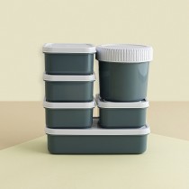 Stapelbares luftdichtes Küchenbehälterset Quid Minimal 7 Stücke