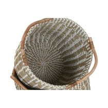 Set de basket Home ESPRIT Blanc Naturel Herbier marin (3 Pièces)