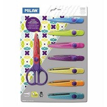 Scissors Milan 9 Pieces Multicolour Plastic