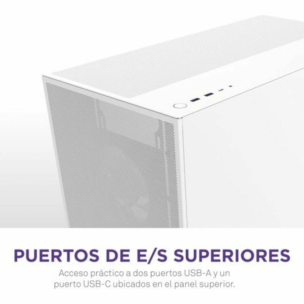 Boîtier ATX semi-tour NZXT H7 Flow RGB Midi Blanc
