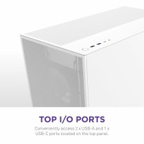 Boîtier ATX semi-tour NZXT H7 Flow RGB Midi Blanc