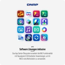 NAS-Netzwerk-Speicher Qnap TS-664 Schwarz