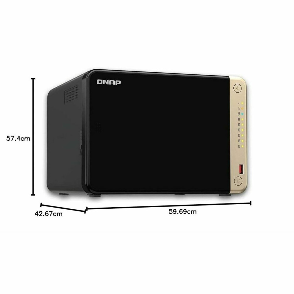 NAS-Netzwerk-Speicher Qnap TS-664 Schwarz