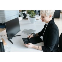 Clavier Cherry KW 9200 MINI Espagnol Qwerty Noir