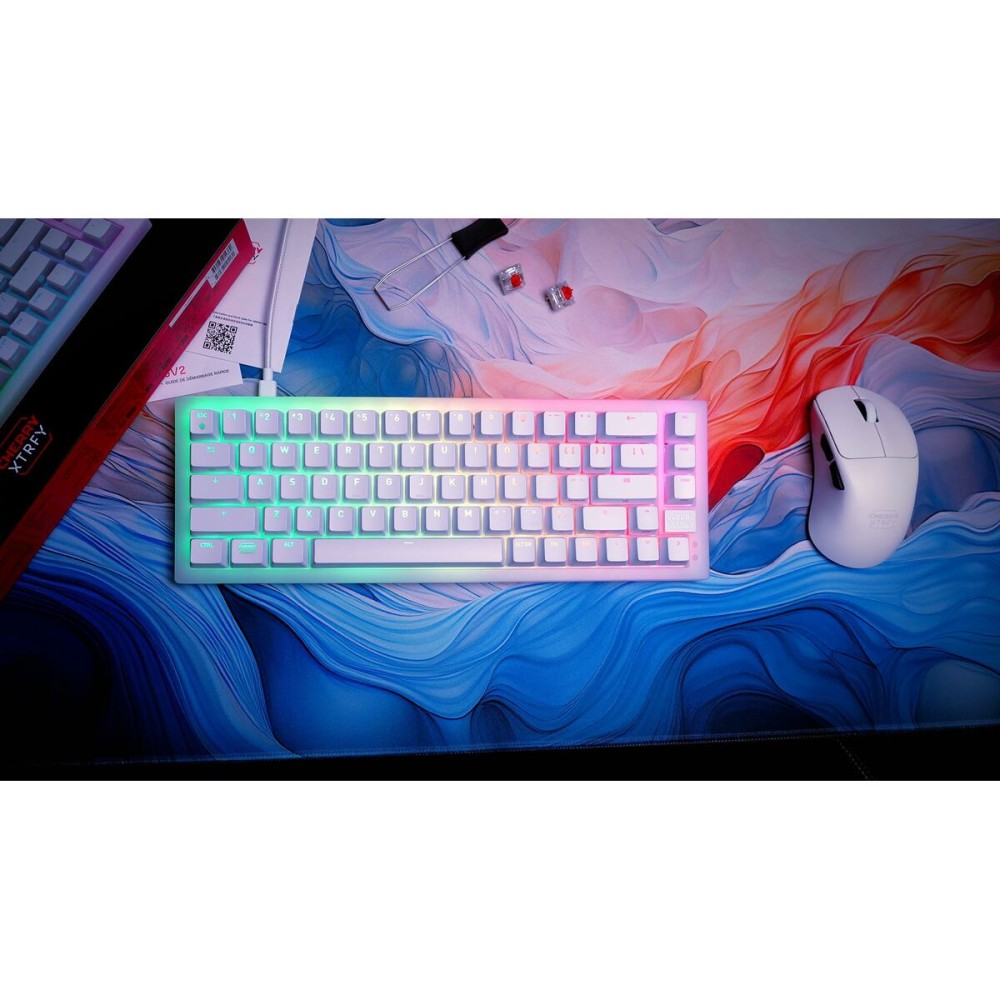 clavier et souris Cherry CXK5V2RGBCPTTPWHTRFR