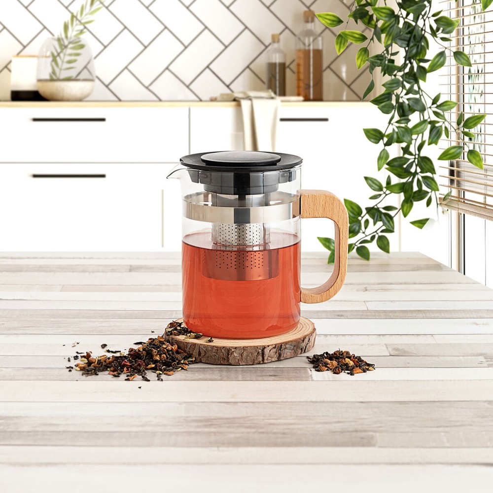 Théière Quid Tubin Transparent verre 800 ml (12 Unités)