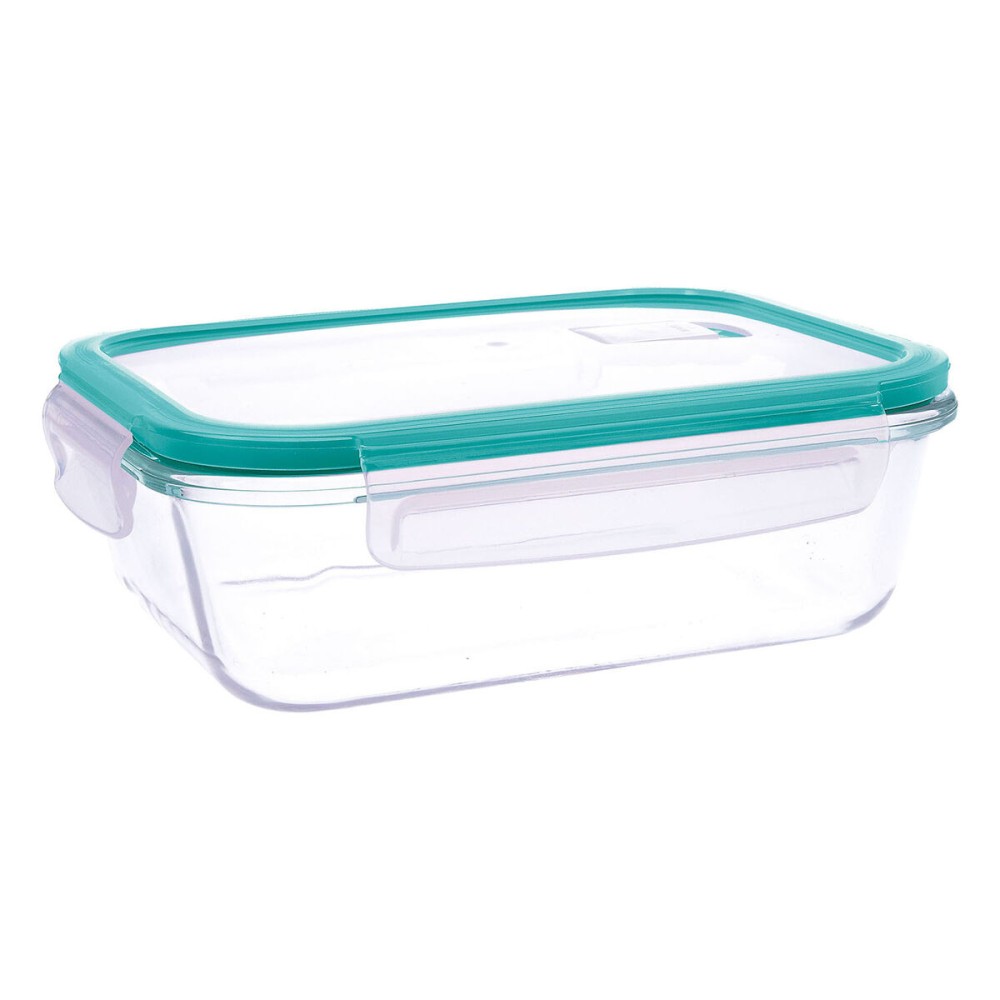 Lunchbox hermetisch Quid Ciclon türkis Glas 1,5 L (6 Stück)