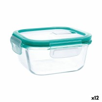 Lunchbox hermetisch Quid Ciclon türkis Glas 800 ml (12 Stück)