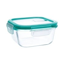Hermetic Lunch Box Quid Ciclon Turquoise Glass 800 ml (12 Units)