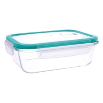 Lunchbox hermetisch Quid Ciclon türkis Glas 1,04 L (6 Stück)