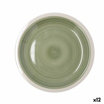 Assiette plate Quid Calypso Vert Céramique Ø 27 cm (12 Unités)