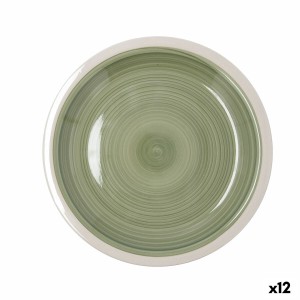 Flacher Teller Quid Calypso grün aus Keramik Ø 27 cm (12 Stück)