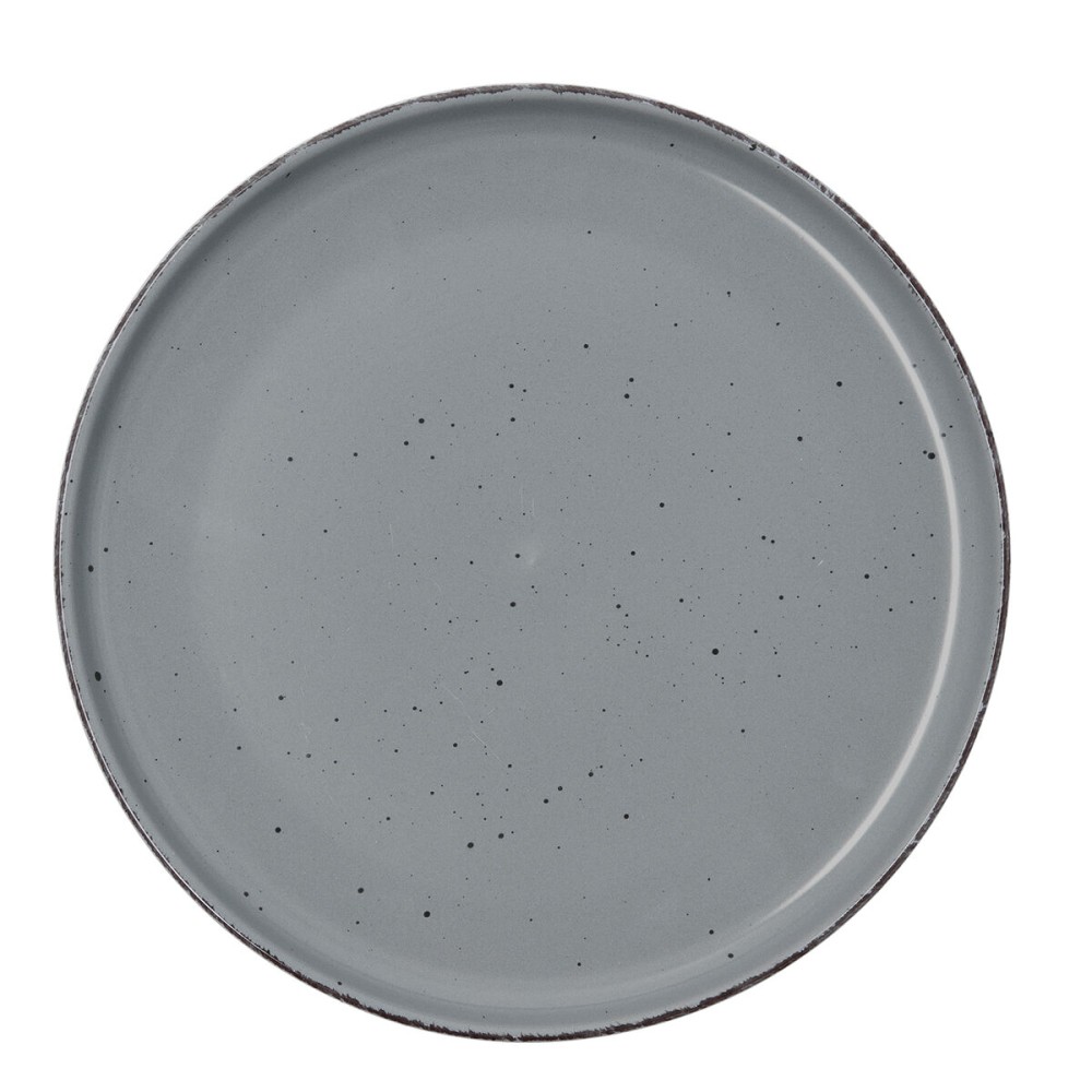 Flacher Teller Quid Duna Grau aus Keramik 26,5 x 2,8 cm (12 Stück)