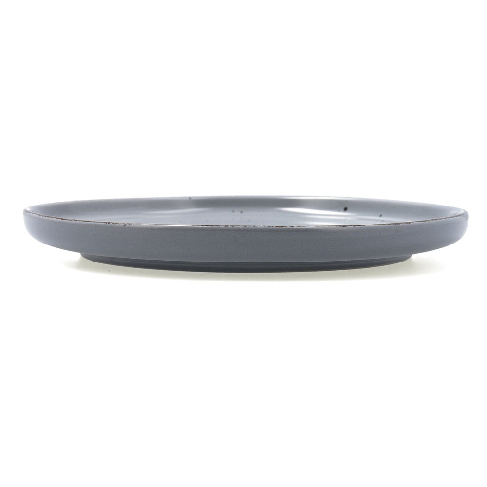 Flacher Teller Quid Duna Grau aus Keramik 26,5 x 2,8 cm (12 Stück)