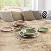 Assiette plate Quid Calypso Vert Céramique Ø 27 cm (12 Unités)