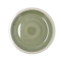 Flacher Teller Quid Calypso grün aus Keramik Ø 27 cm (12 Stück)
