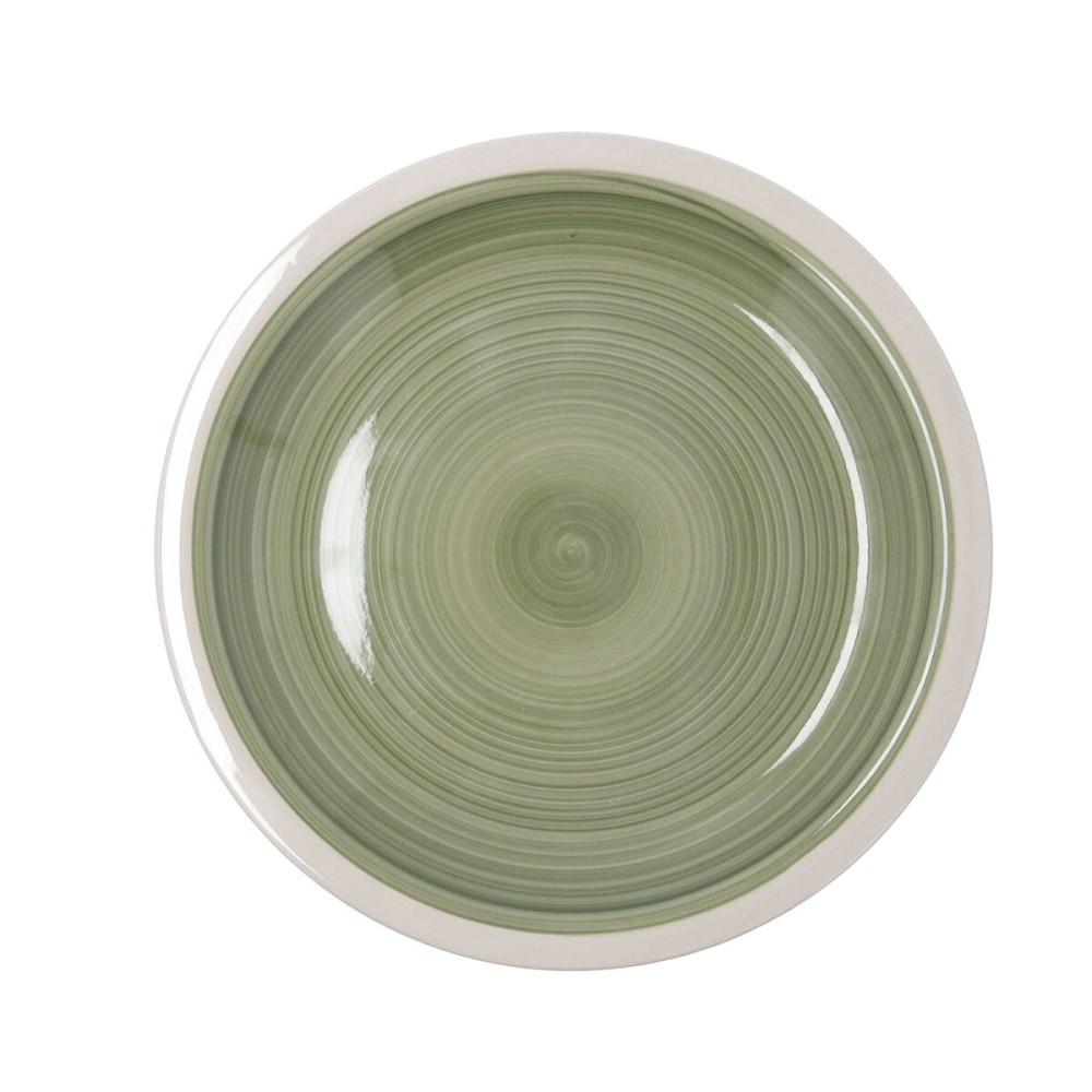 Flacher Teller Quid Calypso grün aus Keramik Ø 27 cm (12 Stück)