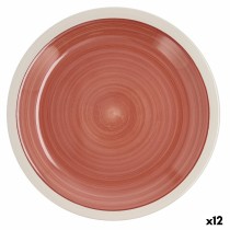 Flacher Teller Quid Calypso Terrakotta aus Keramik Ø 27 cm (12 Stück)