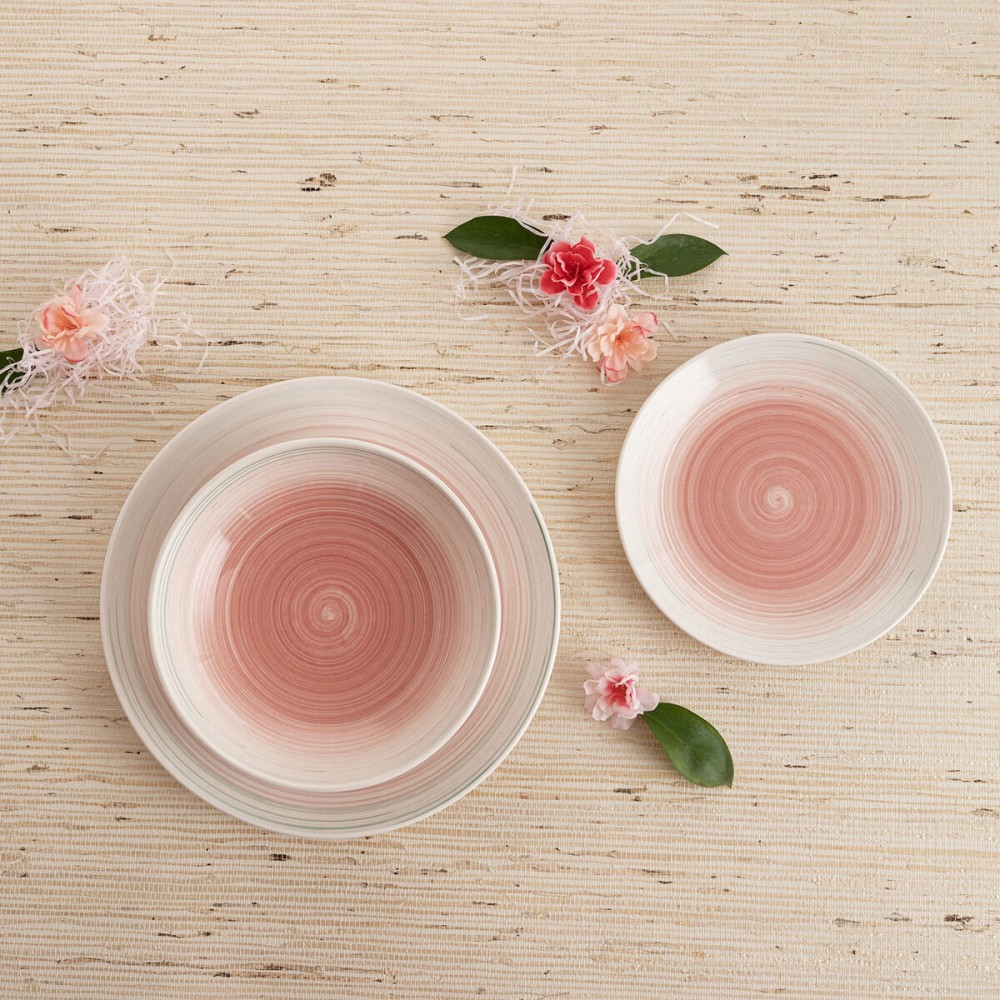 Suppenteller Quid Velvet grün aus Keramik Ø 21,5 cm (12 Stück)
