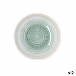 Suppenteller Quid Velvet Gelb aus Keramik Ø 21,5 cm (12 Stück)