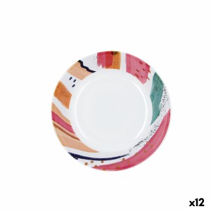 Suppenteller Quid Acuarela Weiß Biokunststoff Ø 20 cm (12 Stück)