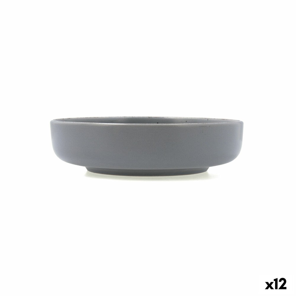 Suppenteller Quid Duna Grau aus Keramik 18,5 x 5,3 cm (12 Stück)
