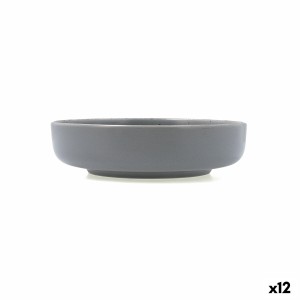 Suppenteller Quid Duna Grau aus Keramik 18,5 x 5,3 cm (12 Stück)