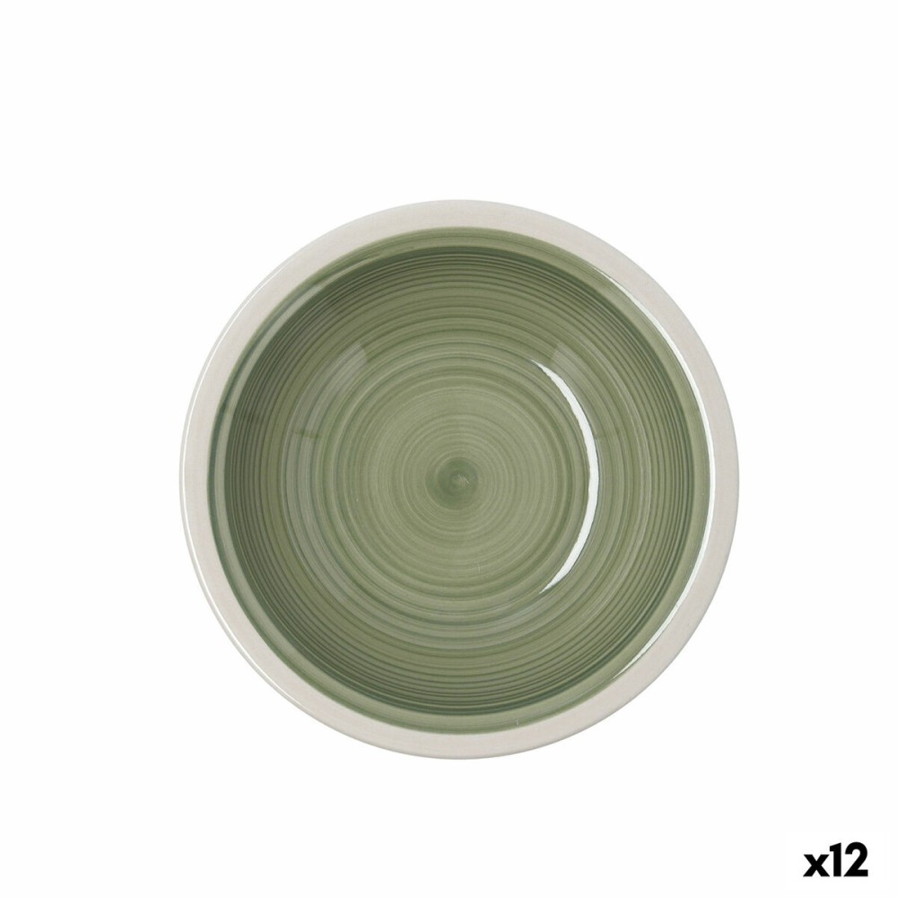 Suppenteller Quid Calypso grün aus Keramik Ø 21,5 cm (12 Stück)