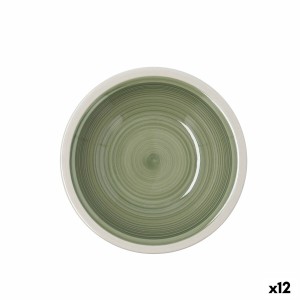 Suppenteller Quid Calypso grün aus Keramik Ø 21,5 cm (12 Stück)