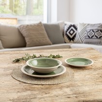 Suppenteller Quid Calypso grün aus Keramik Ø 21,5 cm (12 Stück)