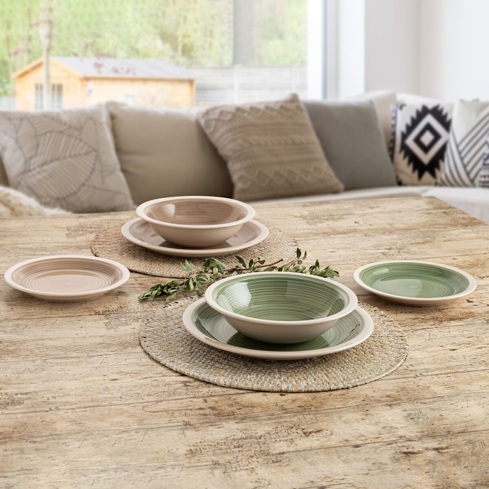 Suppenteller Quid Calypso grün aus Keramik Ø 21,5 cm (12 Stück)