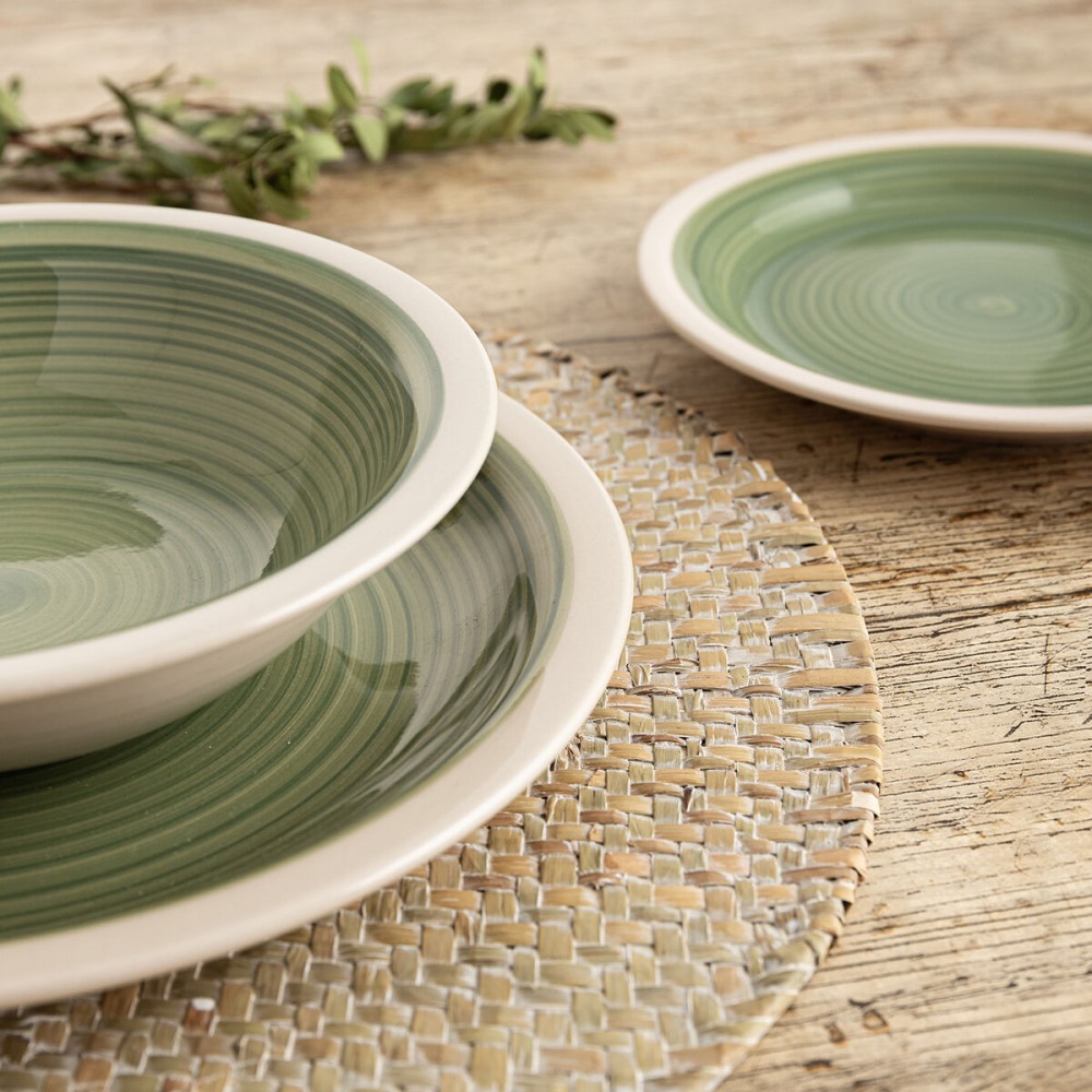 Suppenteller Quid Calypso grün aus Keramik Ø 21,5 cm (12 Stück)